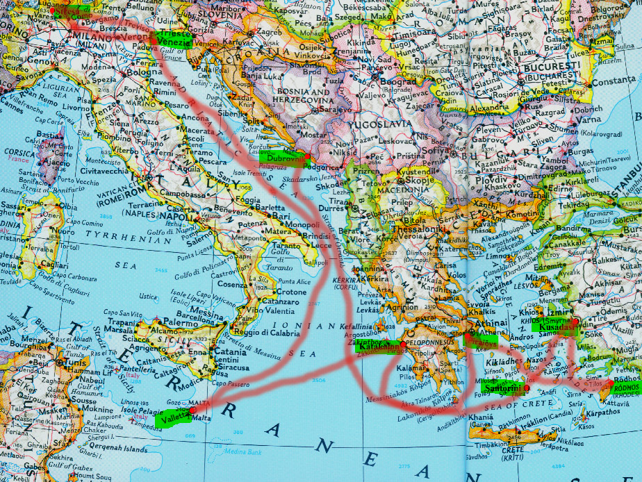 Eastern Mediterranean Map